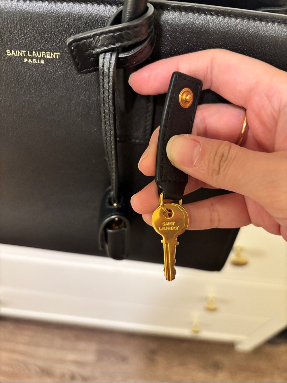 Saint Laurent Baby Sac De Jour (Black Smooth Leather) - Picture 7 of 16